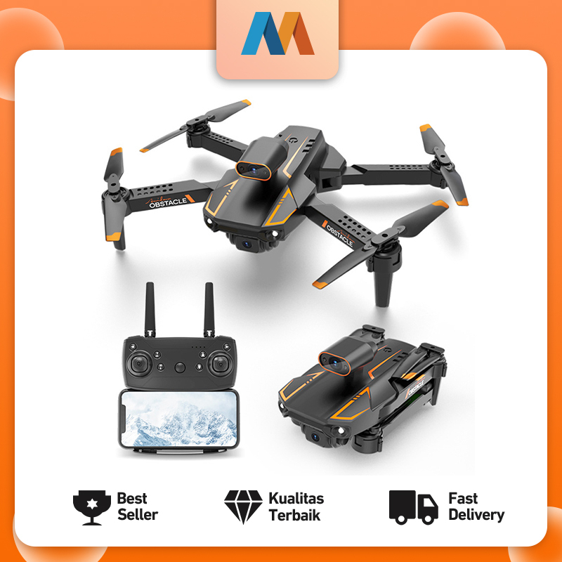 mukava S91 drone Penghindaran Rintangan Cerdas 4K Aerial HD Dual Camera Quadcopter Lipat Pesawat Remote Control