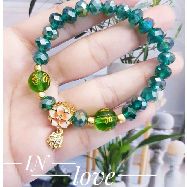 Gelang Karet Batu Kristal Terbaru 2004a1