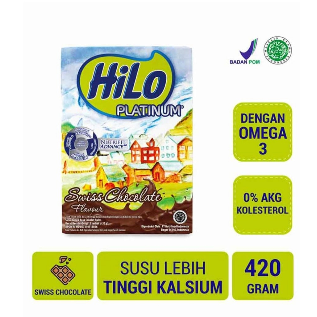 

Hilo Susu BUbuk Hi-Calcium Platinum Swiss Chocolate 420gr