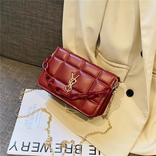 GI 12120 RISCE TAS SELEMPANG IMPORT WANITA CEWEK PEREMPUAN JAKARTA BATAM RANTAI WARNA jtf