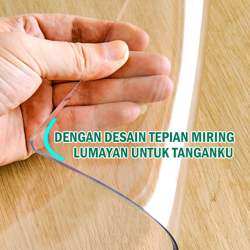 taplak meja transparan aplak meja pvc bening tebal anti air Taplak Meja Bening Tebal 0.70 mm