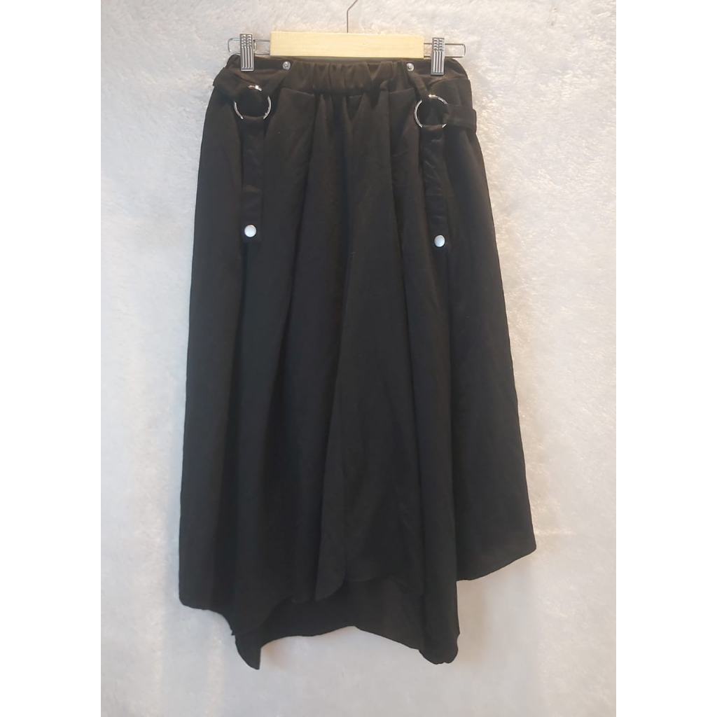 CELANA KULOT WANITA PRELOVED 7/8 HITAM BAGUS MURAH