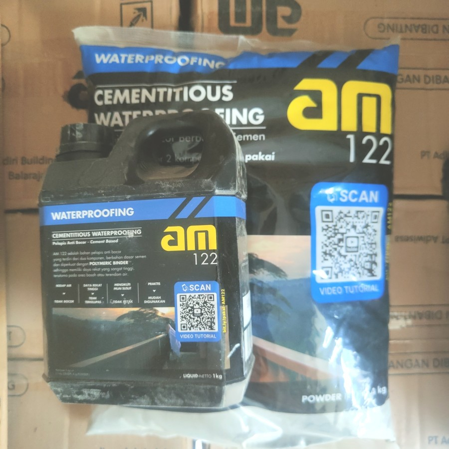 AM-122 WATERPROOFING 5KG SET (1KG LIQUID + 4KG POWDER)