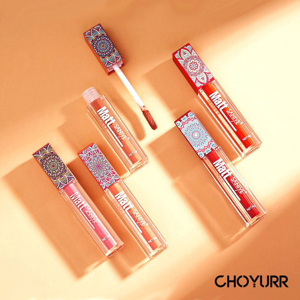 【COD】SANIYE Fashion Girls Matte Lip Gloss Liquid Lip Tint Matte Lipcream Tahan Air Lipstik Waterproof-CH