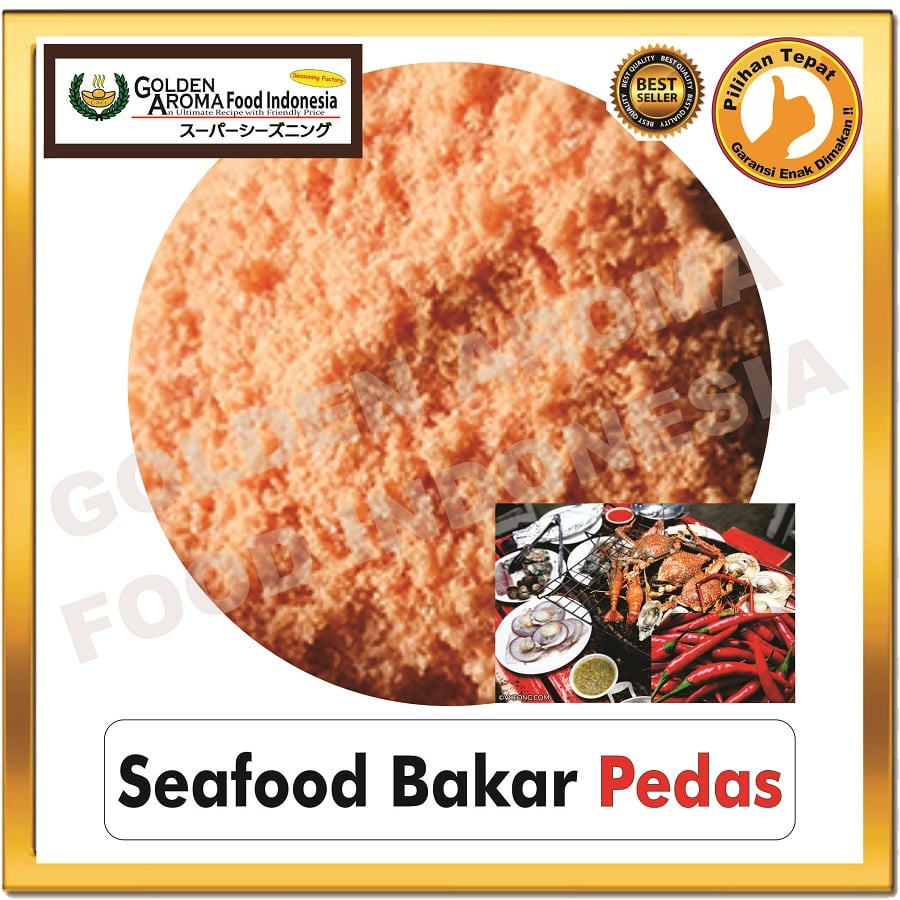 

Bumbu Tabur Rasa Seafood Bakar Pedas 100Gr, Jual Bubuk Tabur Spicy Grilled Seafood Murah Enak Aman