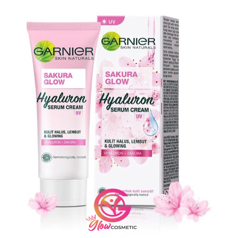 Garnier Sakura Glow hyaluron Serum Cream UV