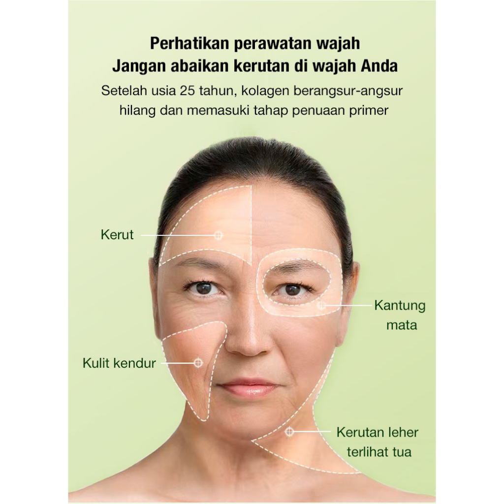 Alat Pijat Pengencang Kulit Wajah Impor Multi Dimensi HIH Produk Pijit Mengencangkan Wajah dan Leher Electric Face and Neck Massager