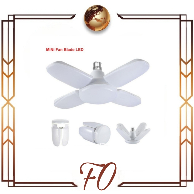 (FO) Lampu 4 Baling Mini Fan Blade Led Light Bulb Lampu Bohlam