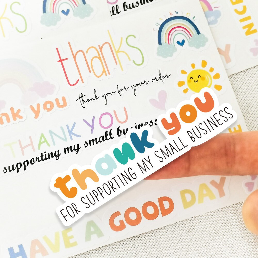

[DZ] ST627 - 5 Lembar Stiker Label Desain Thank You Untuk Dekorasi Amplop Jurnal Pernikahan