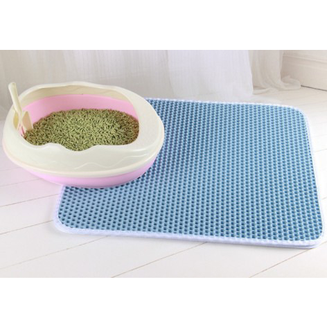 Hugopet Keset Pasir Kucing pet kotoran tikar lipat eva lapisan ganda Pet Litter Mat Double Layer EVA