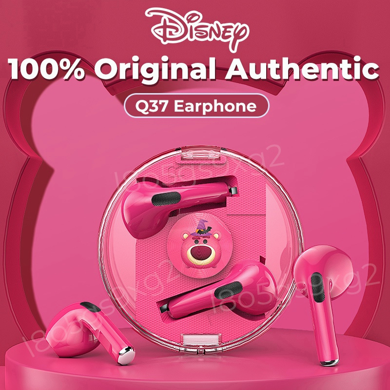 【 Ready Stok 】 Disney Q37 Headphone Bluetooth 5.2 Wireless TWS HiFi Stereo Waterproof Reduce Headphone Noise