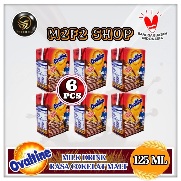 

Ovaltine Milk Kotak UHT Chocolate Malt | Susu Cokelat - 125 ml (Kemasan 6 Pcs)