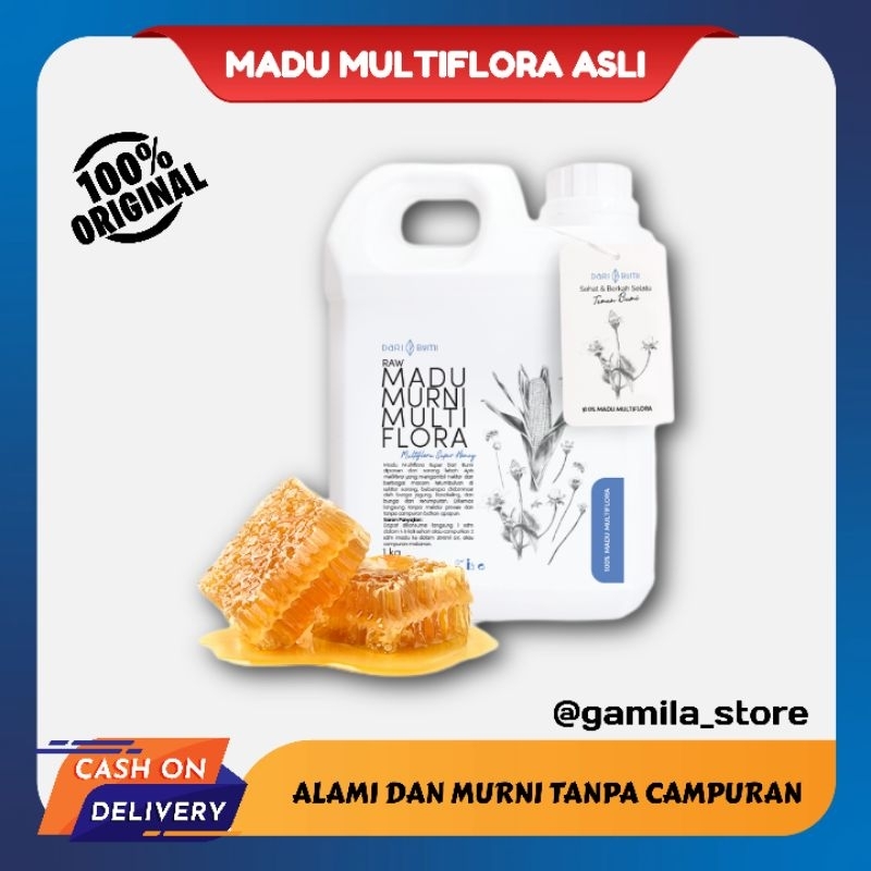 

Madu Multifora Murni Isi 1 Kg Madu Hutan Alami Madu Nektar Madu Lebah Pengganti Gula Herbal