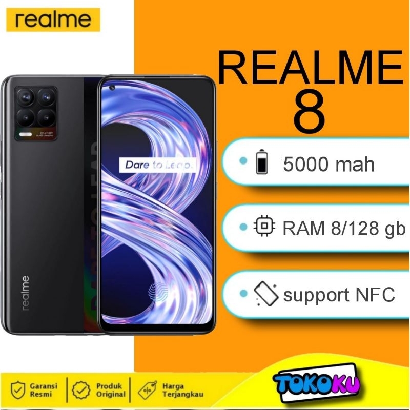 REALME 8 pro , 8[5G] ,8 8/128 GB - Garansi resmi Indonesia