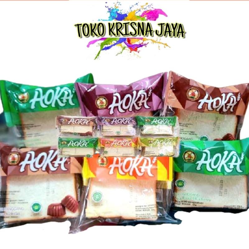 

ROTI PANGGANG AOKA 5 PCS X 65 GR ANEKA RASA SELAI COKELAT | SUSU VANILA | STRAWBERRY | BLUEBERRY | KEJU | DURIAN