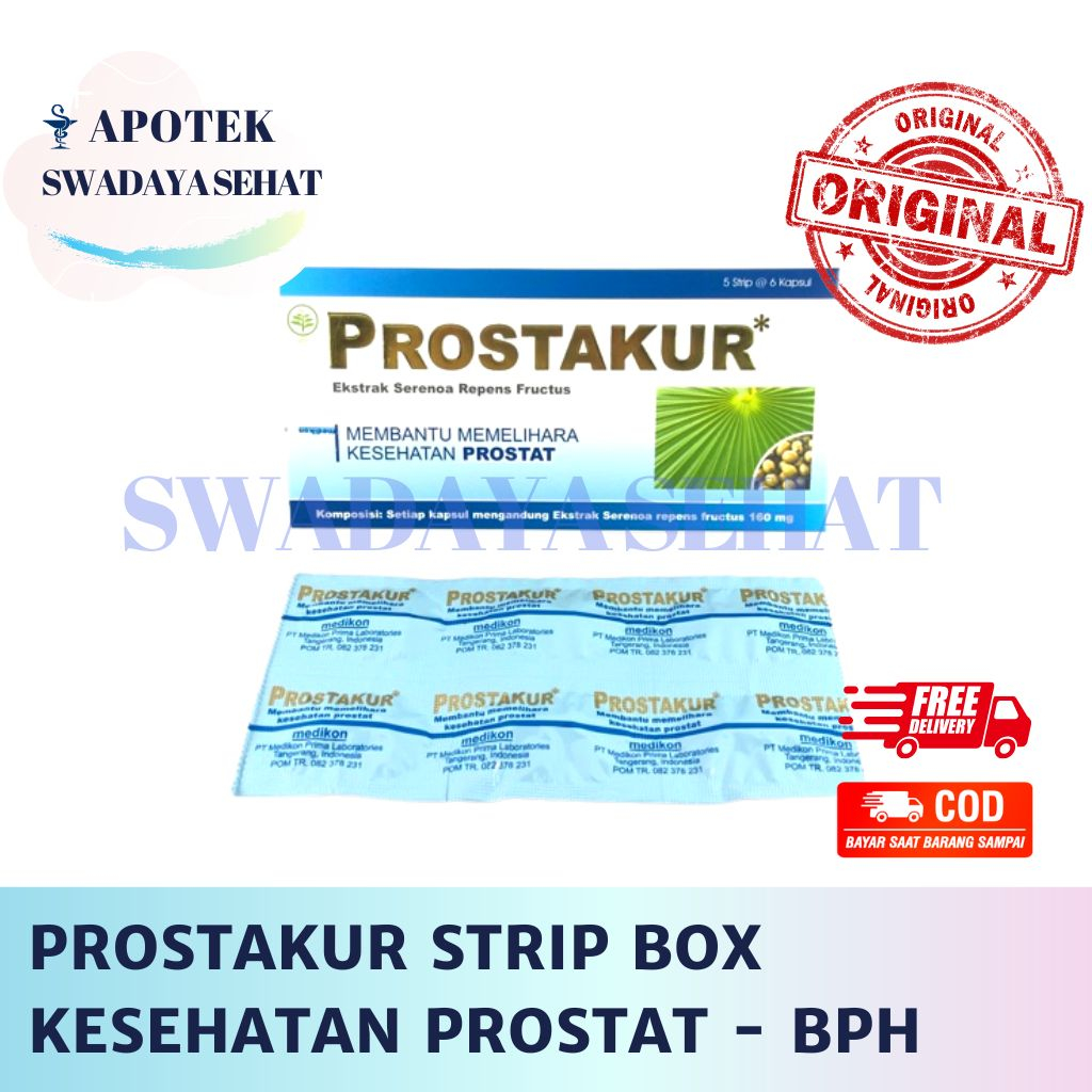 PROSTAKUR STRIP BOX - Kesehatan Prostat Obat BPH Pembesaran Prostat Sulit Kencing BAK