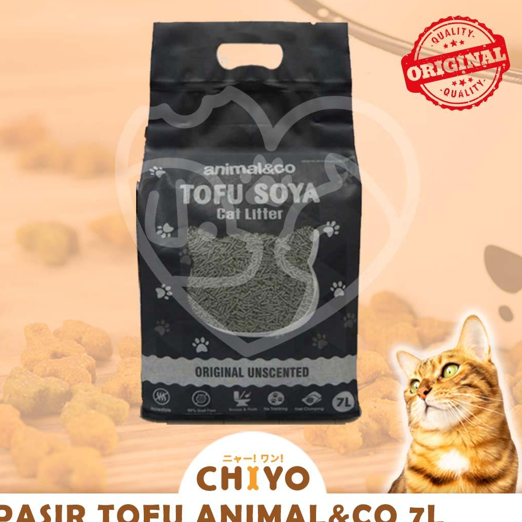 PASIR KUCING TOFU / SOYA PASIR GUMPAL ANIMAL&amp;CO 7L - PASIR TOFU 7L