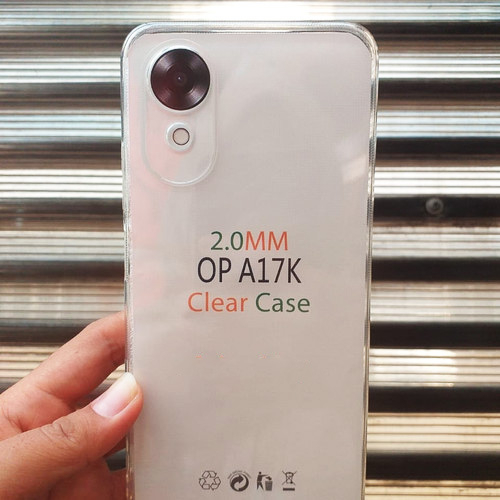 Case OPPO A17K Casing Clear HD KETEBALAN 2MM BENING TRANSPARAN TPU Premium Softcase