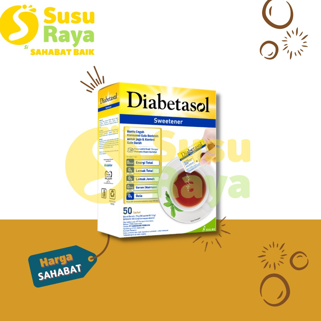 DIABETASOL SWEETENER ISI 50 SACHET