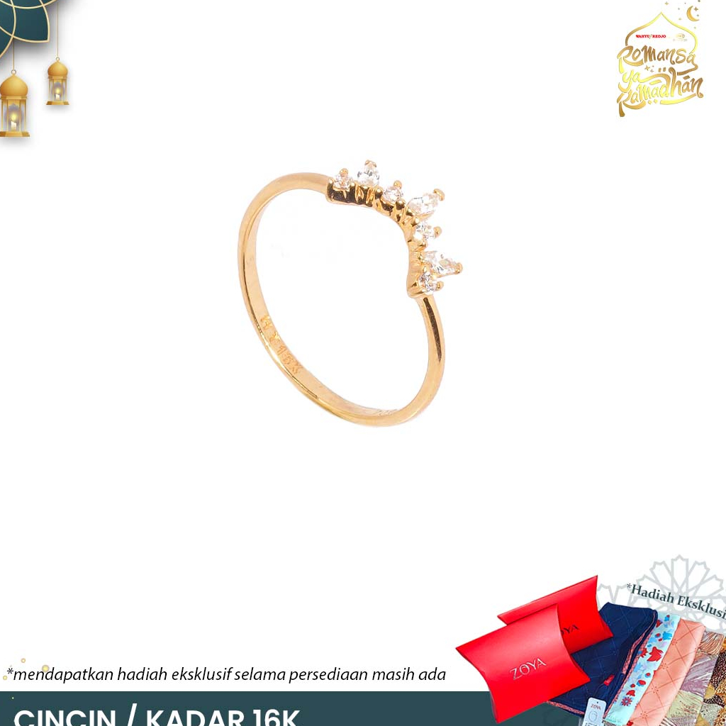 CINCIN EMAS MAS 16K PERHIASAN AKSESORIS WANITA EMAS WAHYU REDJO CC16KAP A01