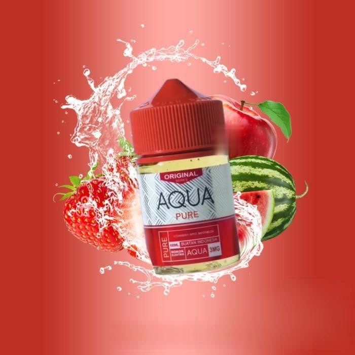 LIQUID AQUA PURE STRAWBERRY APPLE WATERMELON - AQUA ORIGINAL - 60ML