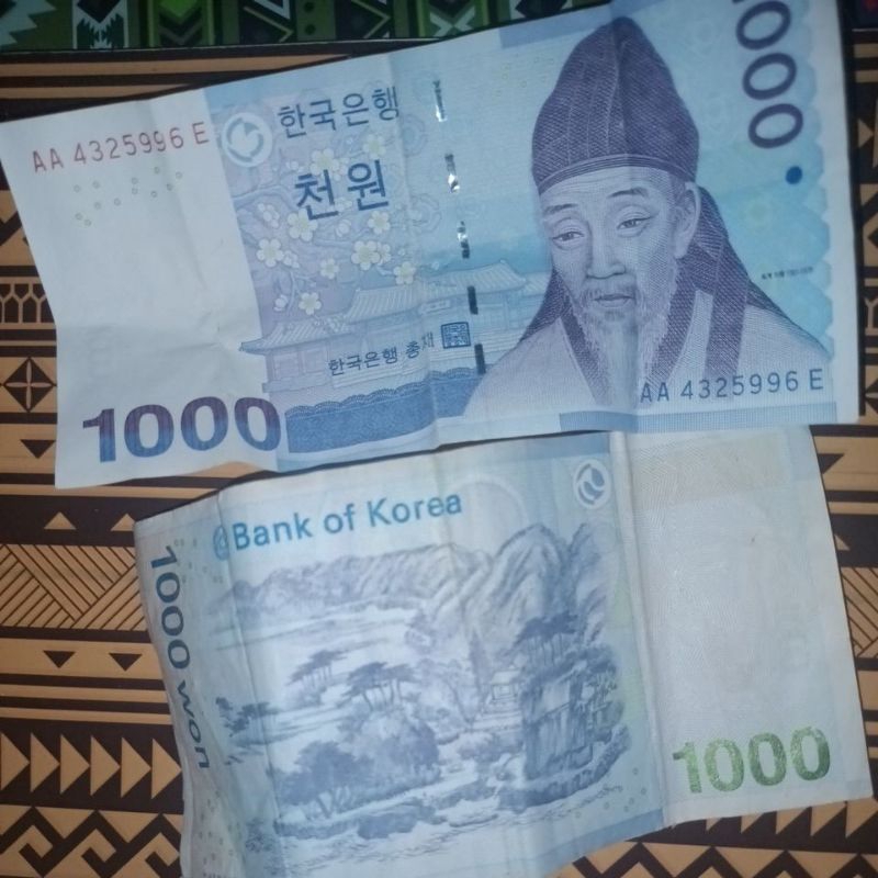 1000 won Korea