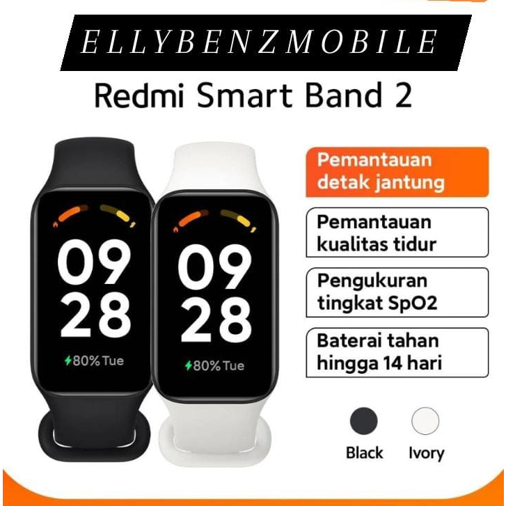 XIAOMI Redmi Band 2 Tahan Air 5ATM 1.47&quot; Hingga 14 hari New