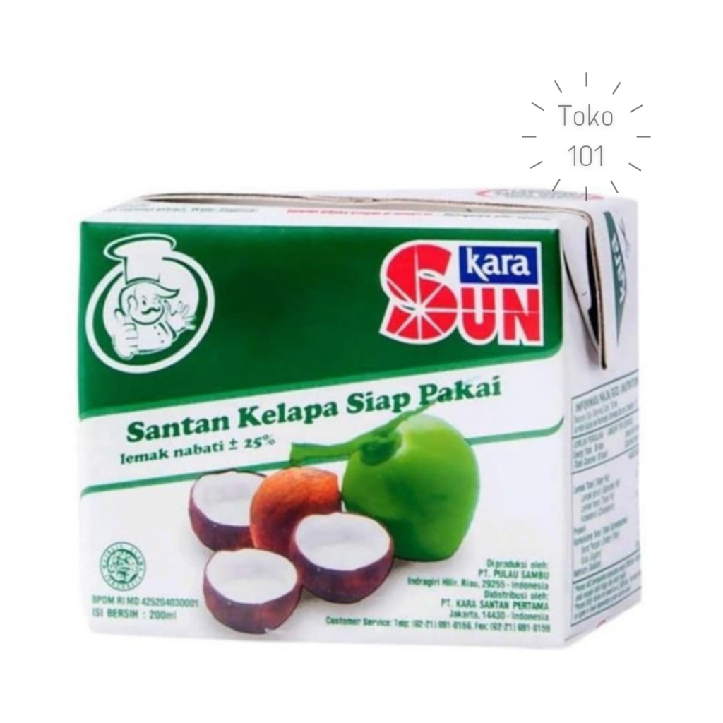 

Sun Kara Santan Kelapa 200 ml