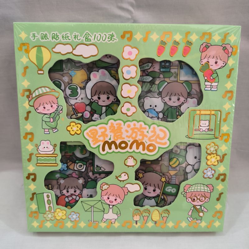 sticker momo / sticker masu / sticker viral / stiker tea time