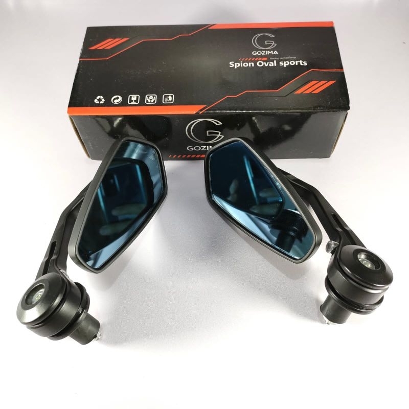 Spion Jalu Oval Bar End Gozima HSJ46 Nmax Aerox Lexi Adv Pcx Vario Mio Ninja Vixion Universal CNC