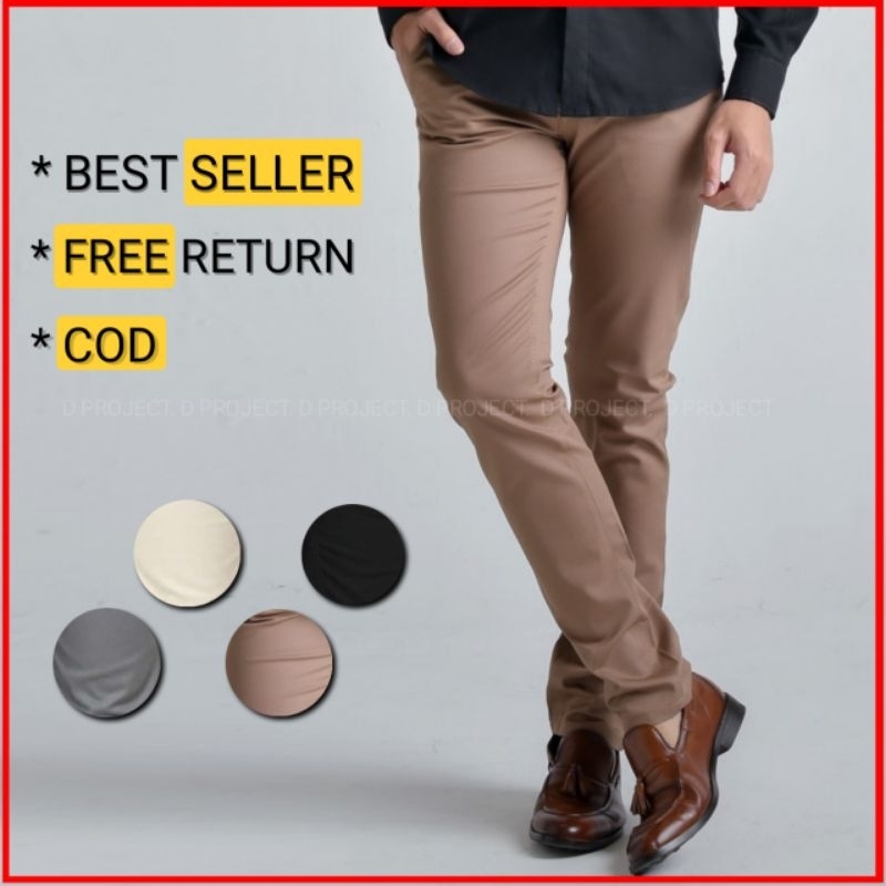 Celana Pria Panjang Chinos Premium Slimfit Casual