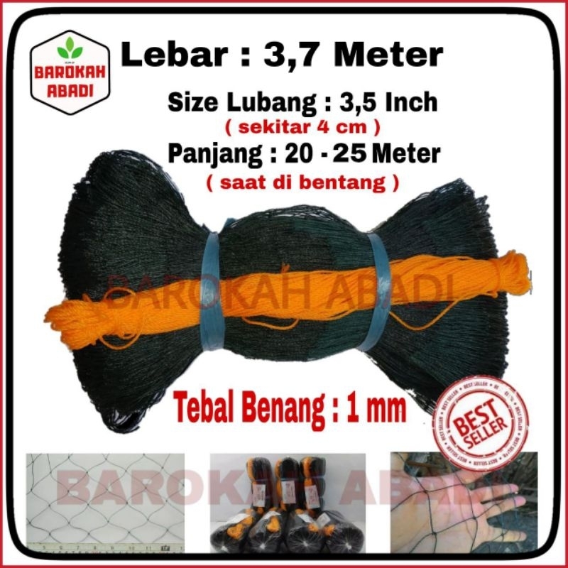 Jaring Kandang Ayam Lebar 3.7 Meter /Jaring Serbaguna /Jaring Pagar /Jaring Taman /Jaring Kebun