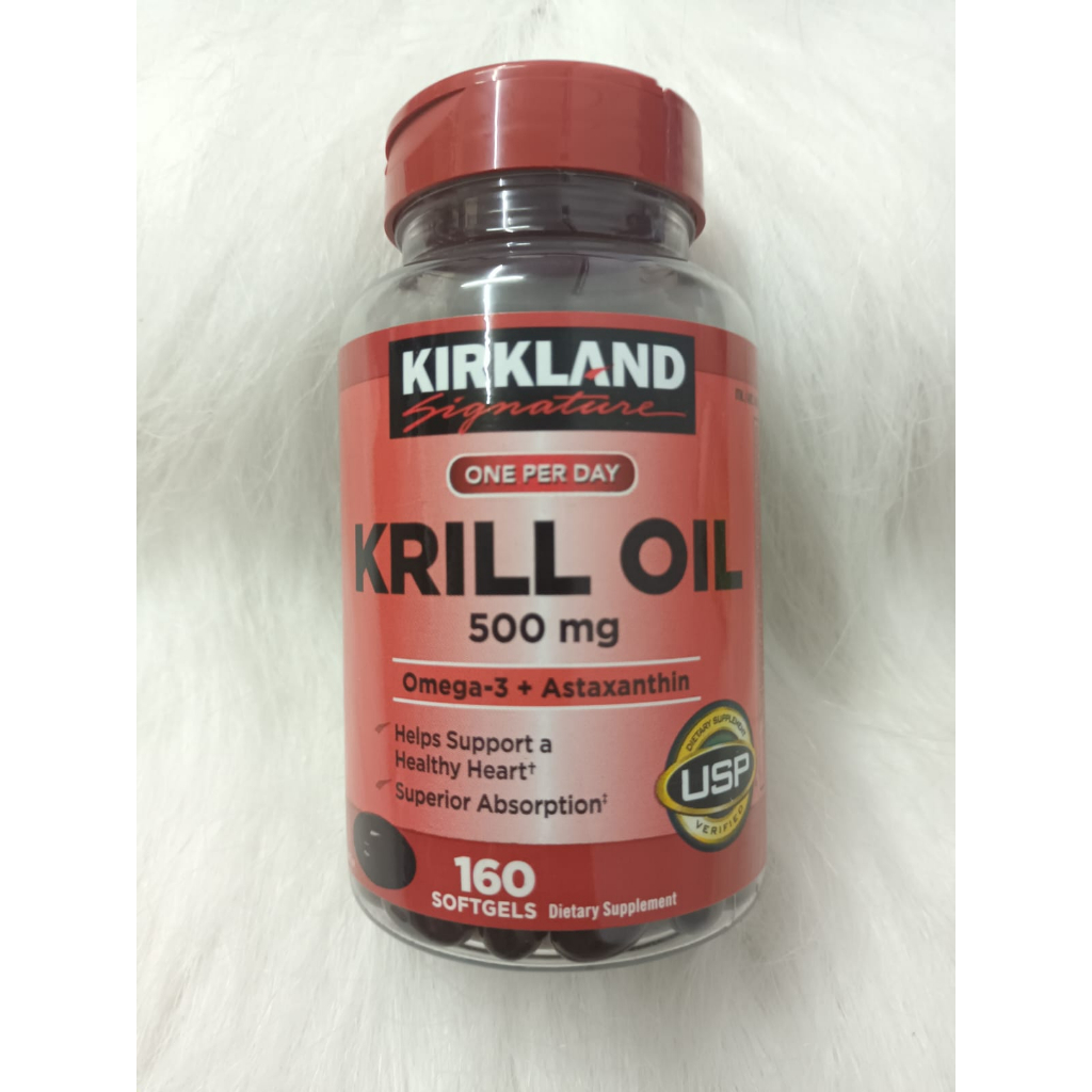 Kirkland Signature Krill Oil 500 Mg 160 Softgels Kirkland Krill Oil 500 Mg