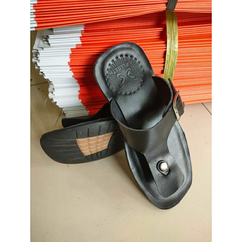 sandal pria model carvil kulit asli homemade cibaduyut