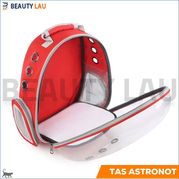 TAS RANSEL KUCING ANJING ASTRONOT TRANSPARAN PET CARRIER BACKPACK TRAVEL BAG PET CARGO