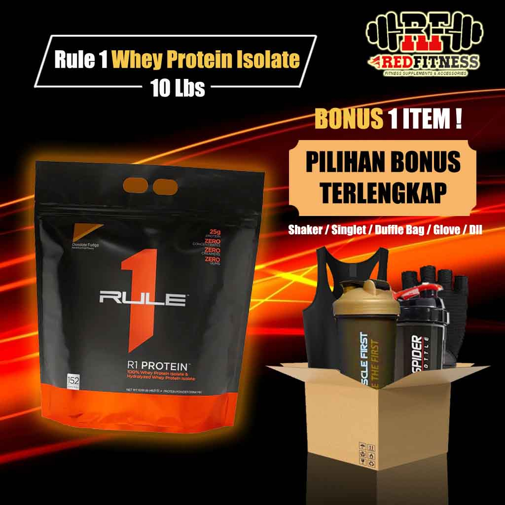 Rule 1 Whey Protein Isolate 10 lbs / Rule1 Rule One Ruleone Whey Iso BPOM