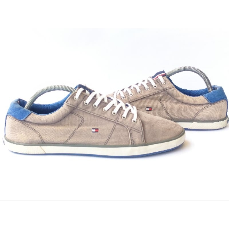 Sepatu Sneakers Tommy Hilfiger Canvas Brown Original (Preloved) (Second)