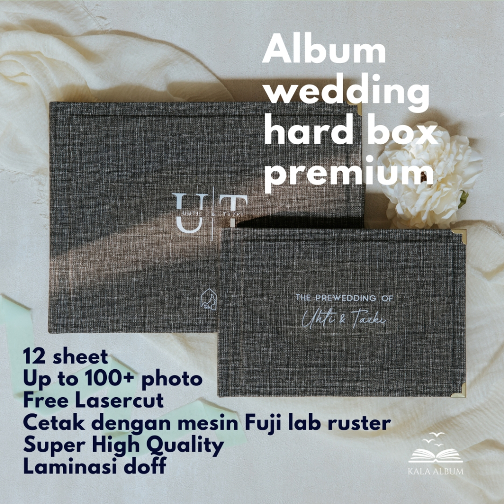 HARD BOX CANVAS || ALBUM FOTO WEDDING HARD BOX PREMIUM || WEDDING BOOK PREMIUM || CETAK ALBUM CUSTOM