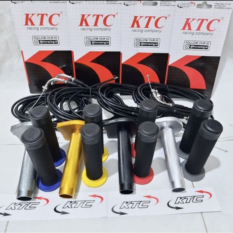 Gas Spontan KTC Racing 2 Kabel Panjang Kabel 2 Meter Original Plus Handgrip Universal Matic / Bebek 