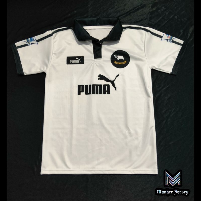 Jersey Retro Derby County 1997 1998 Home Full Printing
