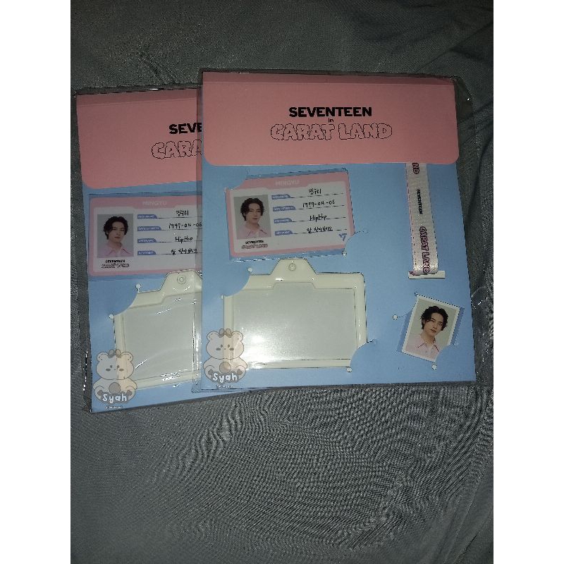 mingyu card holder id set lanyard caratland 2023