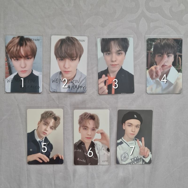 Vernon: We Make You, Happy Ending, Fallin Flower PC photocard