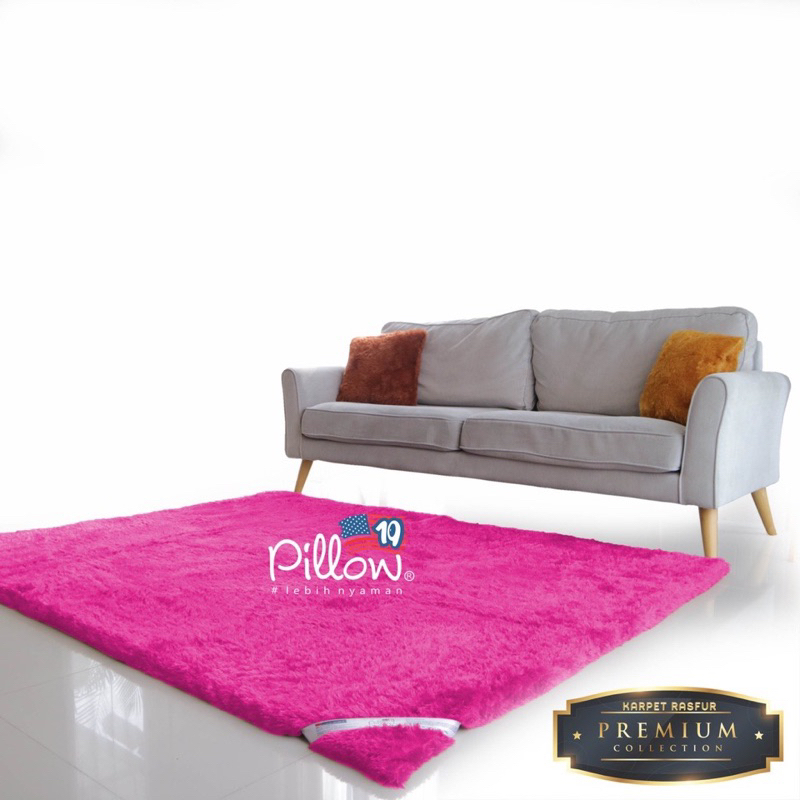 Karpet bulu rasfur pillow109 160x100cm tidak mudah rontok dan tebal