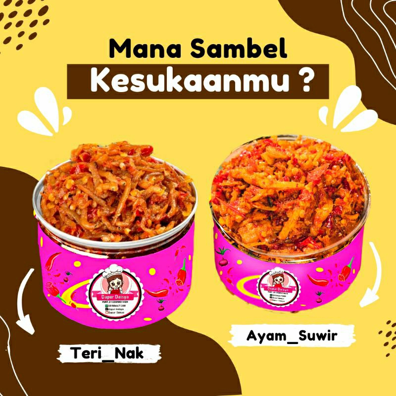 [120 GRAM] SAMBEL BABY CUMI SAMBAL CUMY FRESH SOTONG ASIN ANEKA SAMBEL BABY CUMI SUWIR CAKALANG AYAM TUNA TONGKOL PECEL KACANG SAMBAL TERI SUWIR SUIR BABI CUMI EATSAMBEL EAT SAMBEL SACHET BAWANG ICIP ICIP ICIP-ICIP RINDU NGAT KAMU EATSAMBAL EAT SAMBAL