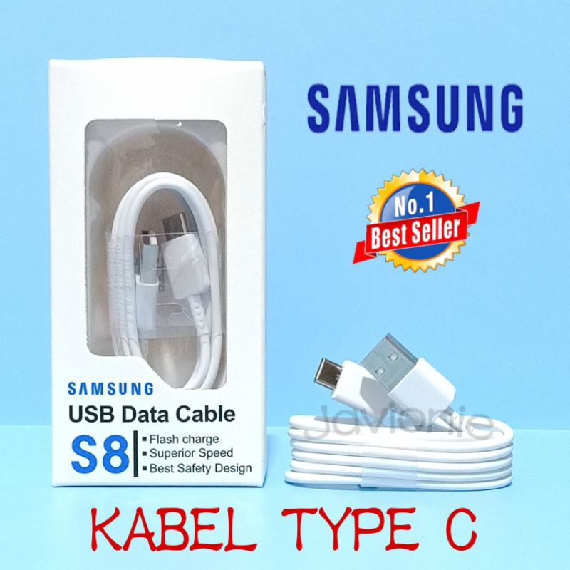 Kabel Data Charger Cas SAMSUNG S8 S8+ S9 S9+ S10 S10+ S10e Plus ORIGINAL TYPE C Fast Charging