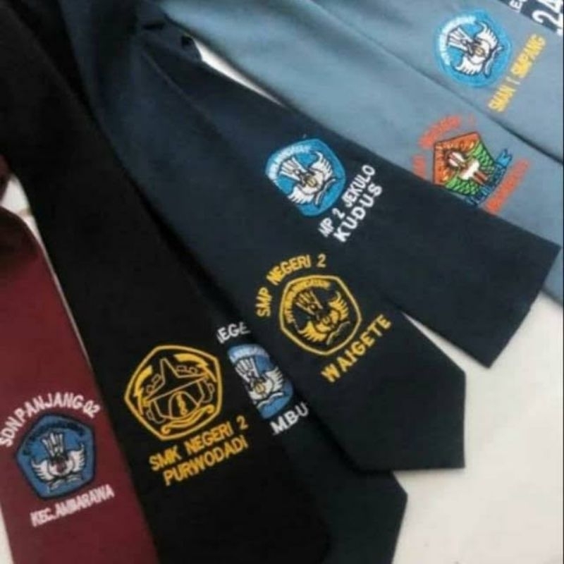 Dasi Sekolah SD SMP SMA Custom