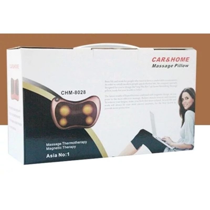 Bantal pijat massage pillow mobil bantal pijat leher punggung NON DUS ASLI