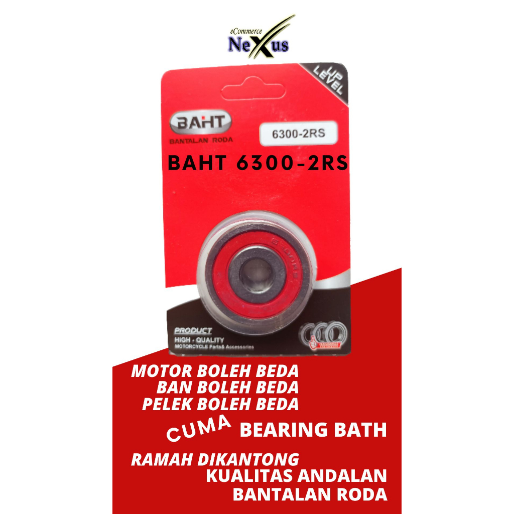 Laher Bearing Roda 6300 2RS BAHT