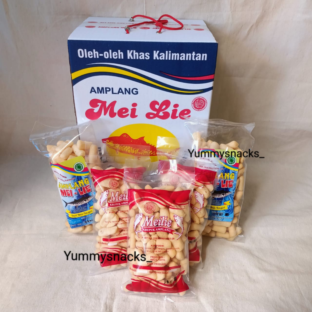 

Amplang Meilie, Kerupuk Krupuk Ikan Tenggiri Mei Lie Oleh2 Khas Kalsel