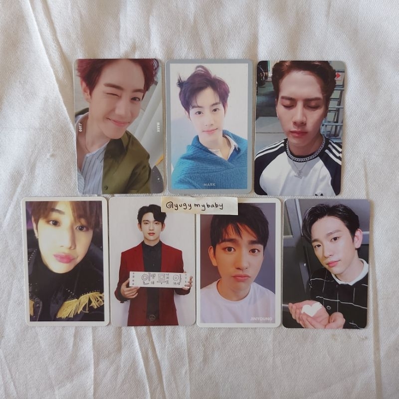 GOT7 PC PHOTOCARD MARK JACKSON JINYOUNG 747 7FOR7 PRESENT YOU ARRIVAL FLIGHTLOG JJP JJPROJECT VERSE2